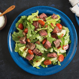 BLT Steak Salad with Blue Cheese Dressing