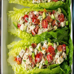BLTA Chicken Salad Lettuce Wraps