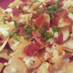 Blue Cheese Bacon and Chive Kettle Nachos