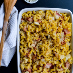 BLUE CHEESE, BACON and ROASTED PEAR MACARONI