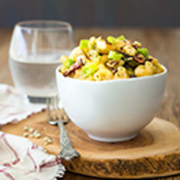 Blue Cheese, Bacon, & Brussels Sprouts Macaroni & Cheese {GF}