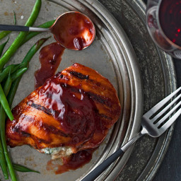 Blue Cheese Stuffed Chicken Breast with Zinfandel Barbecue Sauce
