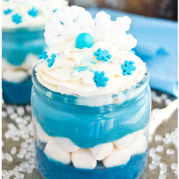 Blue velvet pudding