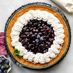 Blueberries & Cream Pie