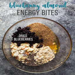 Blueberry Almond Energy Bites 