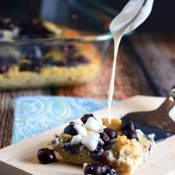 Blueberry and Coconut Coffee Cake Breakfast Bars