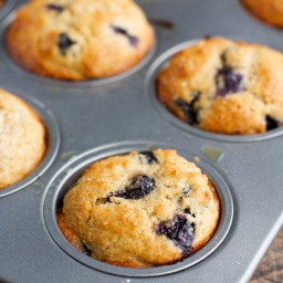 Blueberry Angel Food Muffins