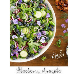 Blueberry Arugula Herb Salad