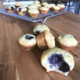 Blueberry-Banana Mini Muffins (Gluten + Dairy Free)