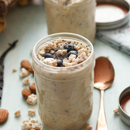 Blueberry Banana Rice Cake Mousse High Protein