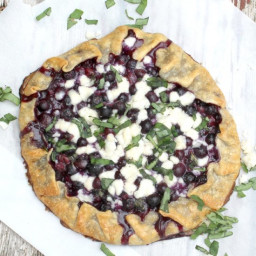Blueberry, Basil and Goat Cheese Pie Recipe