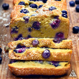 Blueberry Bread, Paleo + Gluten Free