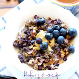Blueberry Cheesecake Baked Oatmeal