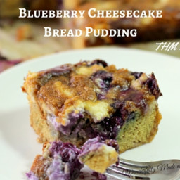 Blueberry Cheesecake Bread Pudding