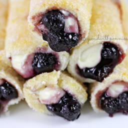 Blueberry Cheesecake Roll Ups (Oven Baked)
