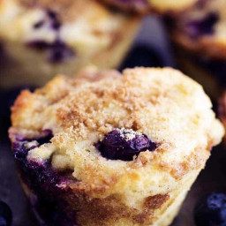 Blueberry Cheesecake Streusel Muffins