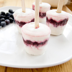 Blueberry Cheezecake Popsicles