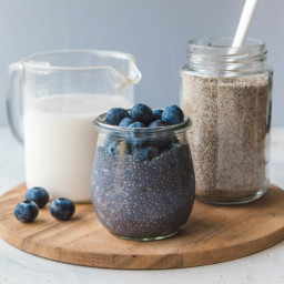 Blueberry Chia Seed Pudding (Easy + 5 Ingredients)