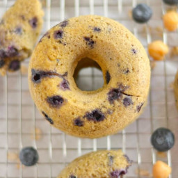 Blueberry Chickpea Donuts