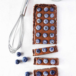 Blueberry Chocolate Ganache Tart