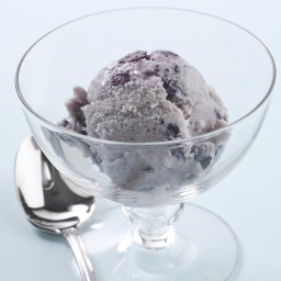 Blueberry-Cinnamon Swirl Ice Cream