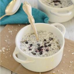 Blueberry coconut chia pudding