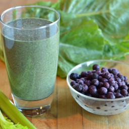 Blueberry Coconut Green Smoothie