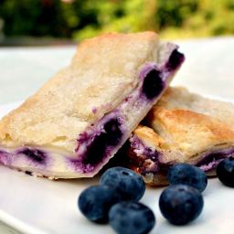 Blueberry Crescent Roll Cheesecake Bars