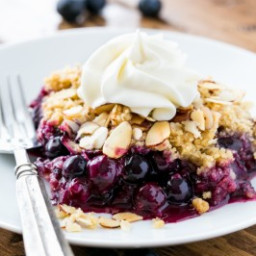 Blueberry Crumble Recipe + Le Creuset Giveaway!