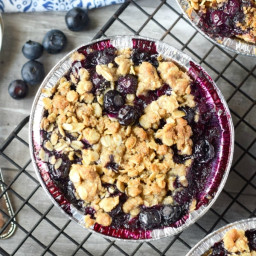 Blueberry Crumble Tarts Recipe- Butter Your Biscuit
