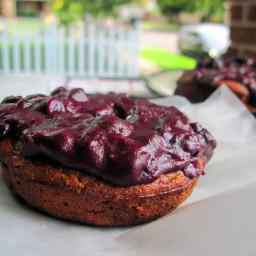Blueberry Donuts with Blueberry Lemon Jam