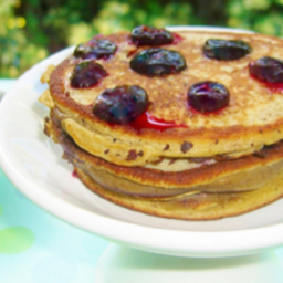 Blueberry Flourless Pancakes