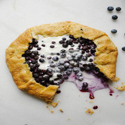 BLUEBERRY GALETTE WITH A CORNMEAL CRUST