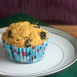 Blueberry Honey Cornmeal Muffins