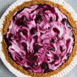 Blueberry Icebox Pie with Gingersnap Crust- The Little Epicurean
