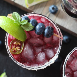 Blueberry Jalapeno Margaritas