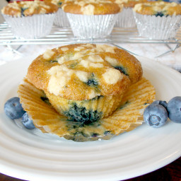 Blueberry Lemon Crumb Muffins Recipe