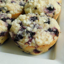 Blueberry lemon crumble muffins