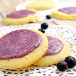 Blueberry Lemon Shortbread Cookies