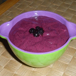 Blueberry licorice pudding