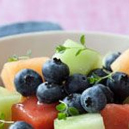 Blueberry-Melon Salad With Thyme Syrup