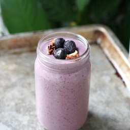 Blueberry Nectarine Crisp Breakfast Shake