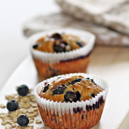 Blueberry Oat Muffins 蓝莓燕麦玛芬