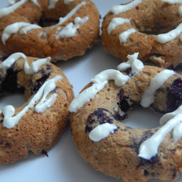 Blueberry oatmeal donuts