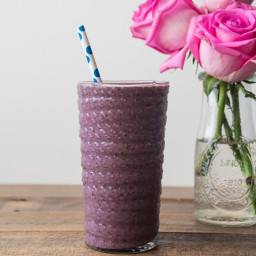 Blueberry, Peach and Oat Smoothie