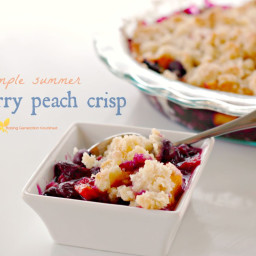 Blueberry Peach Crisp :: Gluten Free