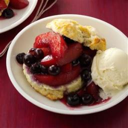 Blueberry-Peach Shortcakes Recipe
