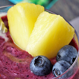 Blueberry Pineapple Galaxy Smoothie