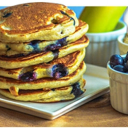 Blueberry protein pancakes