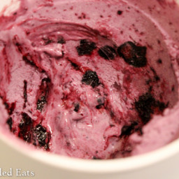 Blueberry Ripple Cheesecake Ice Cream